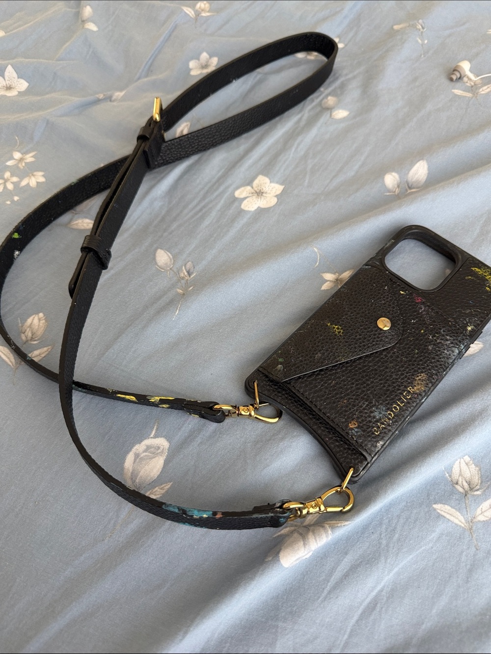 Bandolier Leather Crossbody Phone Case w/CardHolder &Strap for iPhone 14 Pro Max